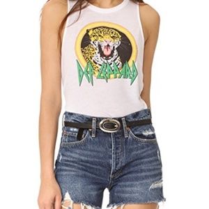 Chaser brand Def Leppard Leopard Muscle Tee  XS